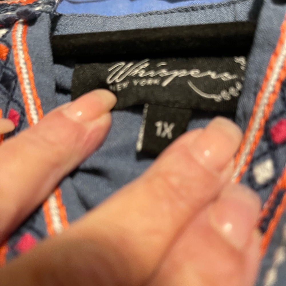 Whisper New York Women's V-Neck Sweater - Blue